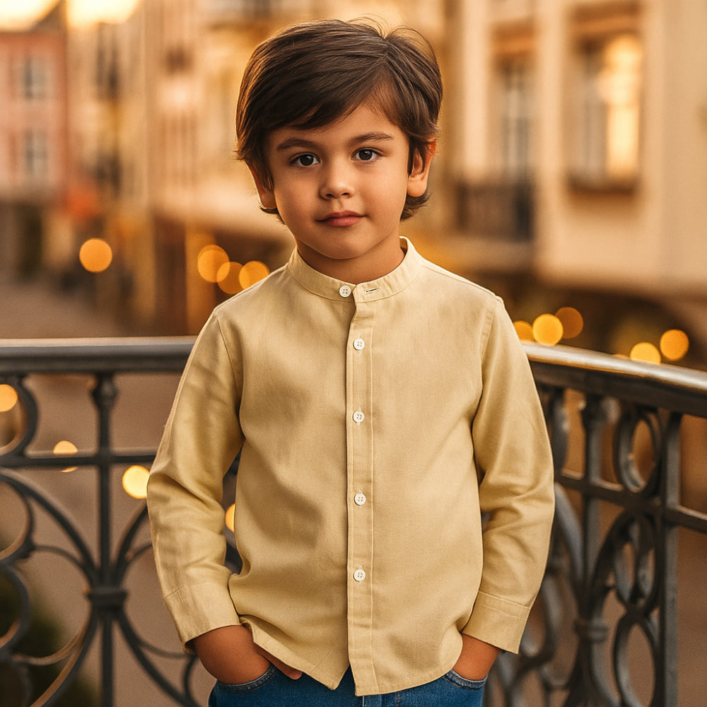 ACTIV BASIC L.S SHIRT - BEIGE - Activ Abou Alaa