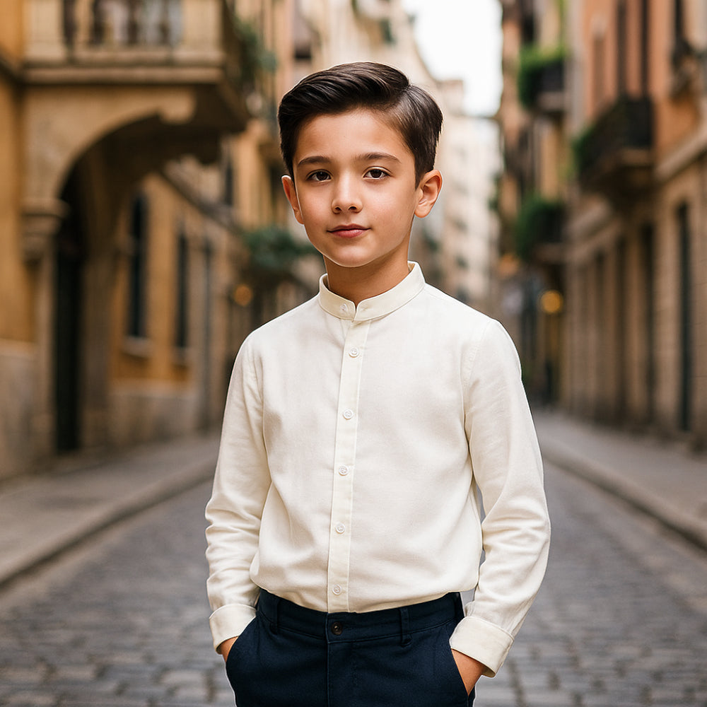 ACTIV BASIC L.S SHIRT - OFFWHITE - Activ Abou Alaa