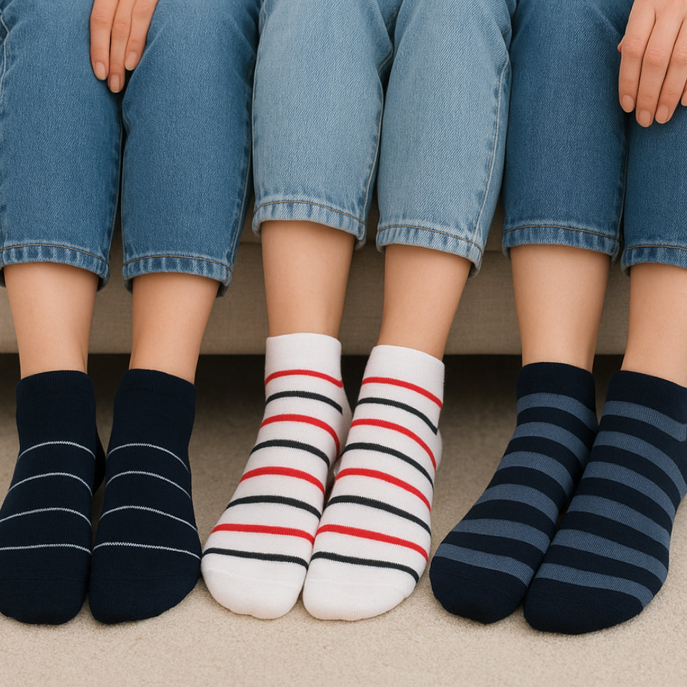 ACTIV SOFT SHORT SOCKS-P*3 - COLORS
