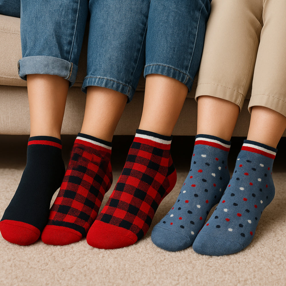ACTIV SOFT SHORT SOCKS-P*3 - COLORS