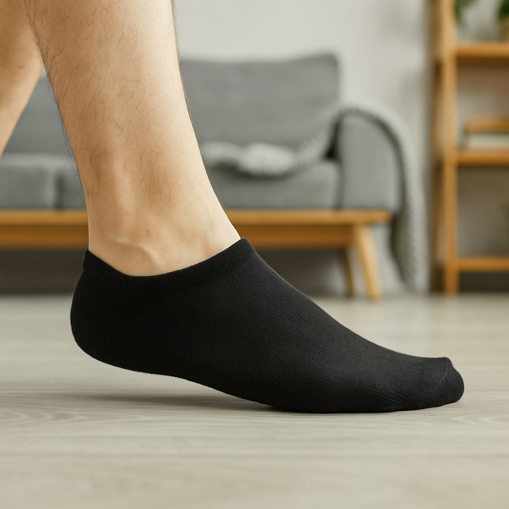 ACTIV H-TOWEL ANKLE SOCKS-P*3 - BLACK