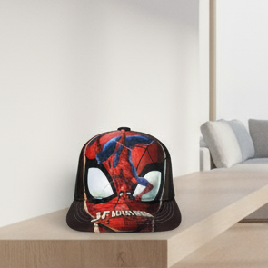 SPIDER-MAN BOY'S SNAP CAP - BLACK