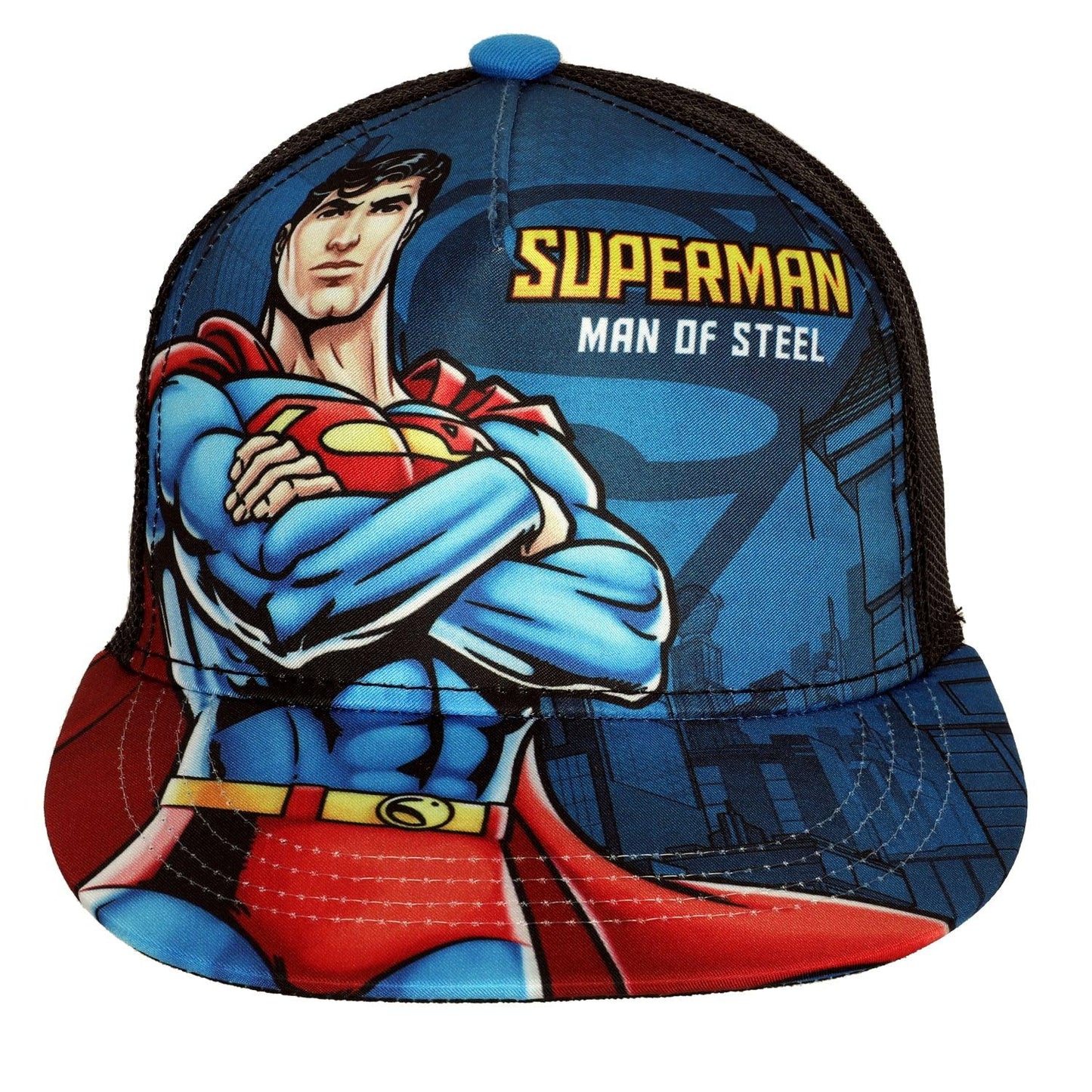 SUPERMAN BOY'S SNAP CAP - BLACK CAP22-C34 Activ Abou Alaa