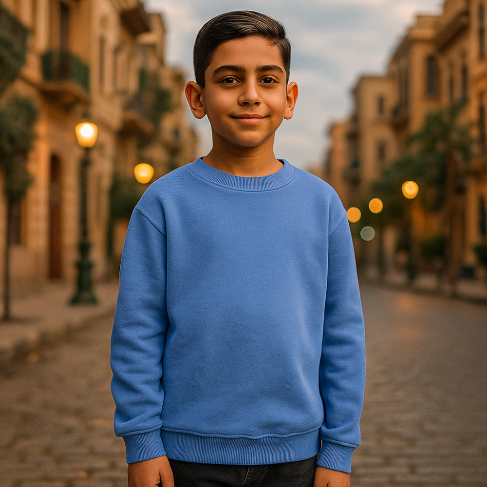 ACTIV BASIC سويت شيرت برقبة دائرية - أكوا