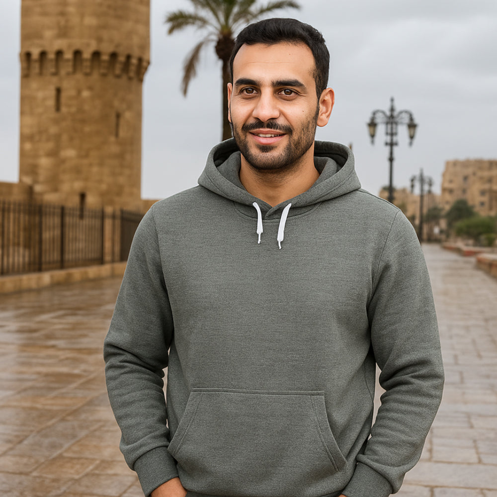 سويت شيرت بغطاء للرأس من ACTIV - زيتوني