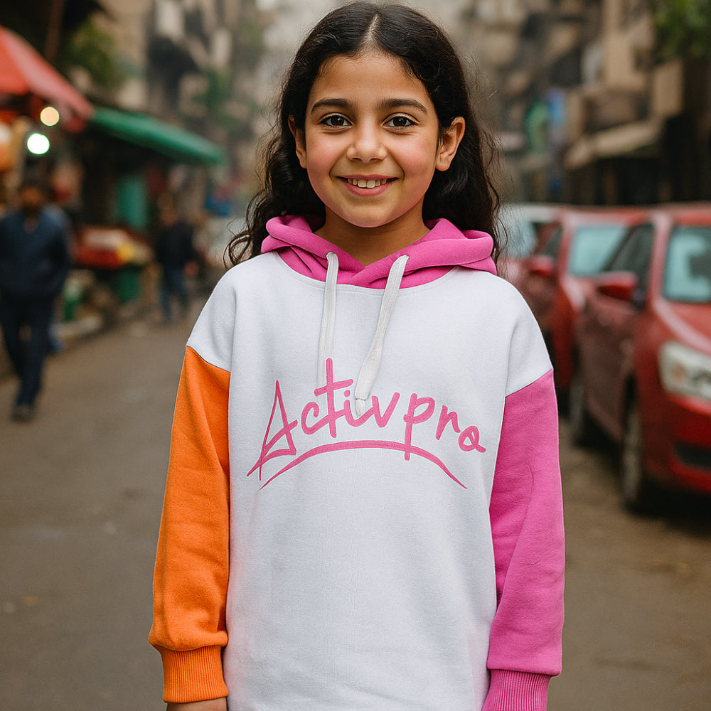 ACTIV PRINT HOODIE SWEATSHIRT - LAVENDER