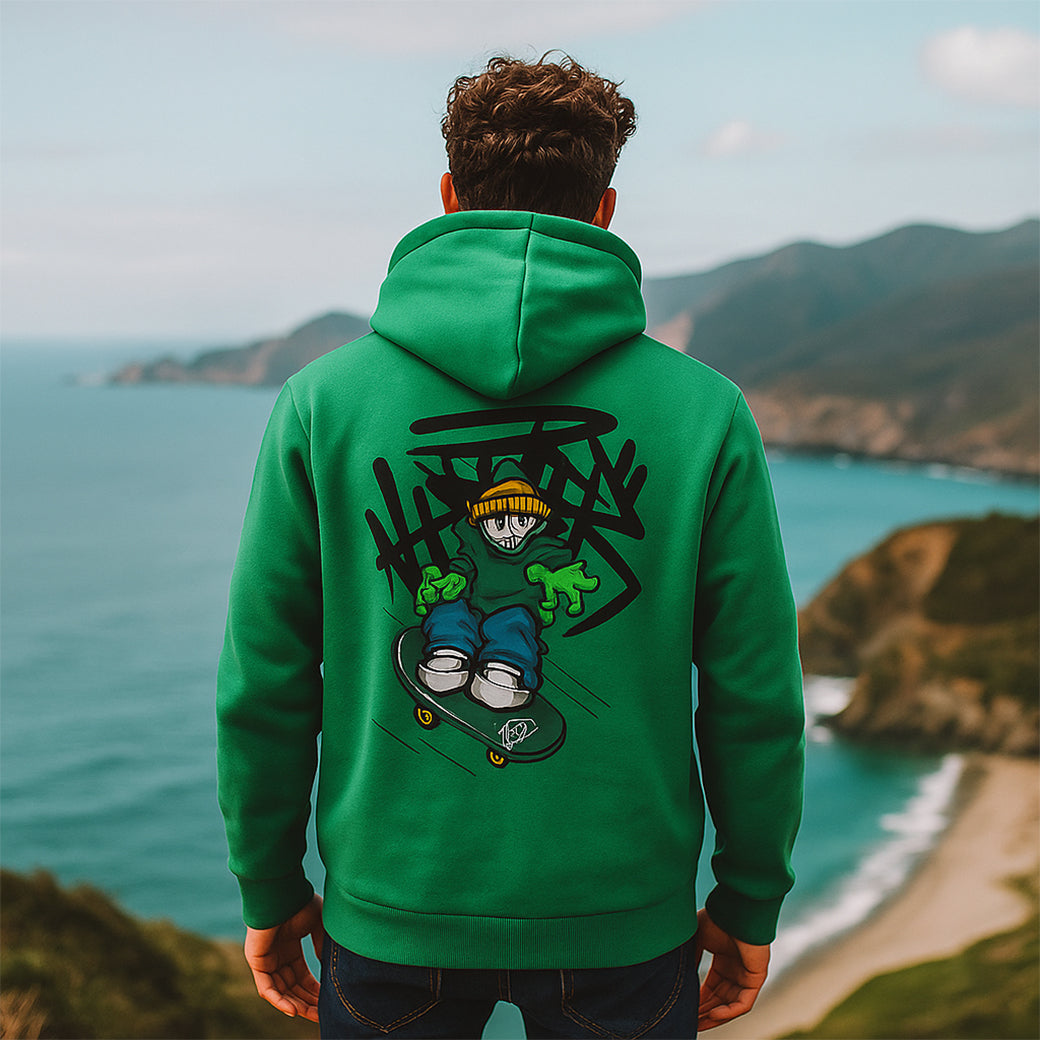 AIRLIFE GRAPHIC HOODIE SWEATSHIRT - GREEN