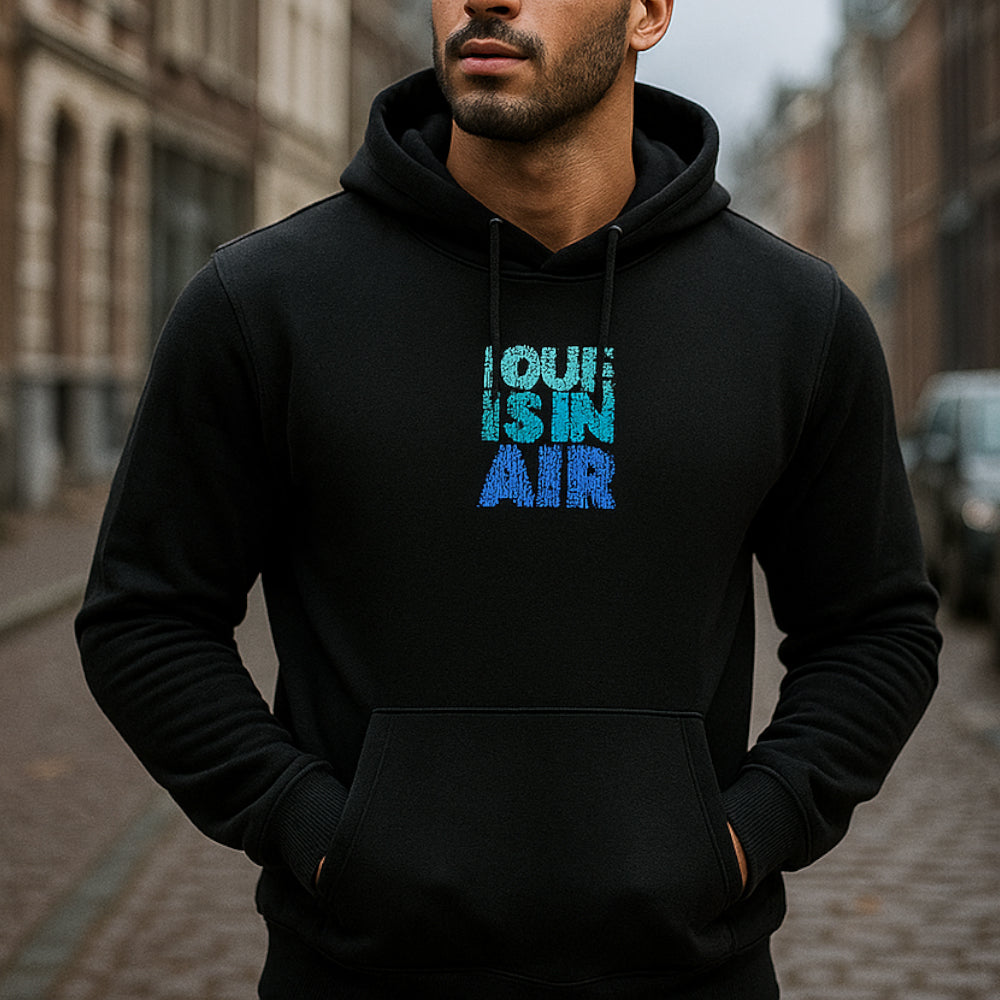ACTIV GRAPHIC HOODIE SWEATSHIR -BLACK
