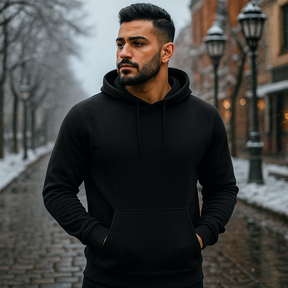سويت شيرت بغطاء للرأس من ACTIV - أسود