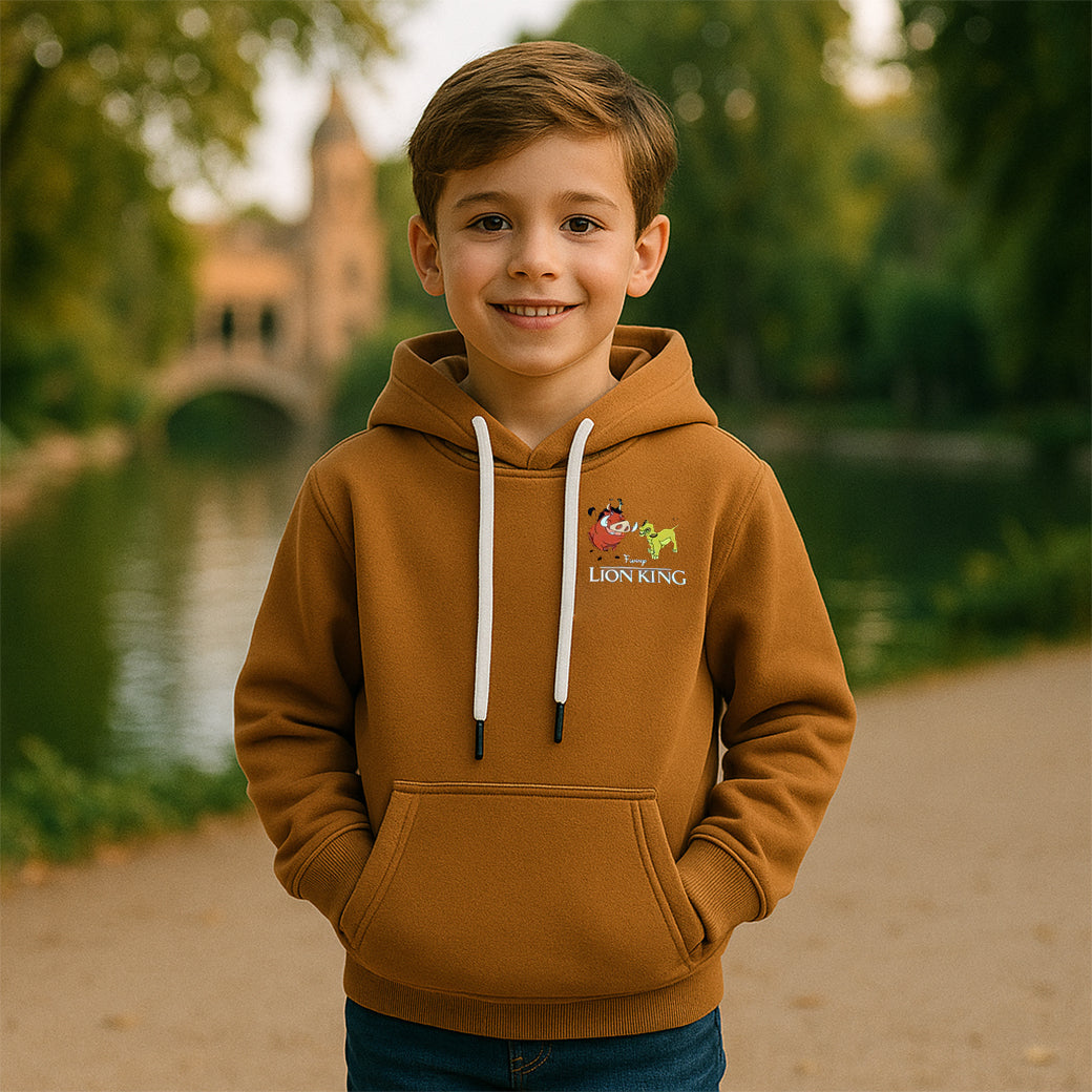 AIRLIFE GRAPHIC HOODIE SWEATSHIRT - BROWN