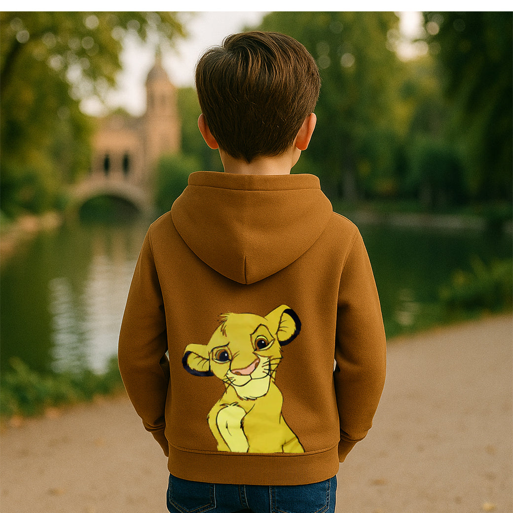 AIRLIFE GRAPHIC HOODIE SWEATSHIRT - BROWN