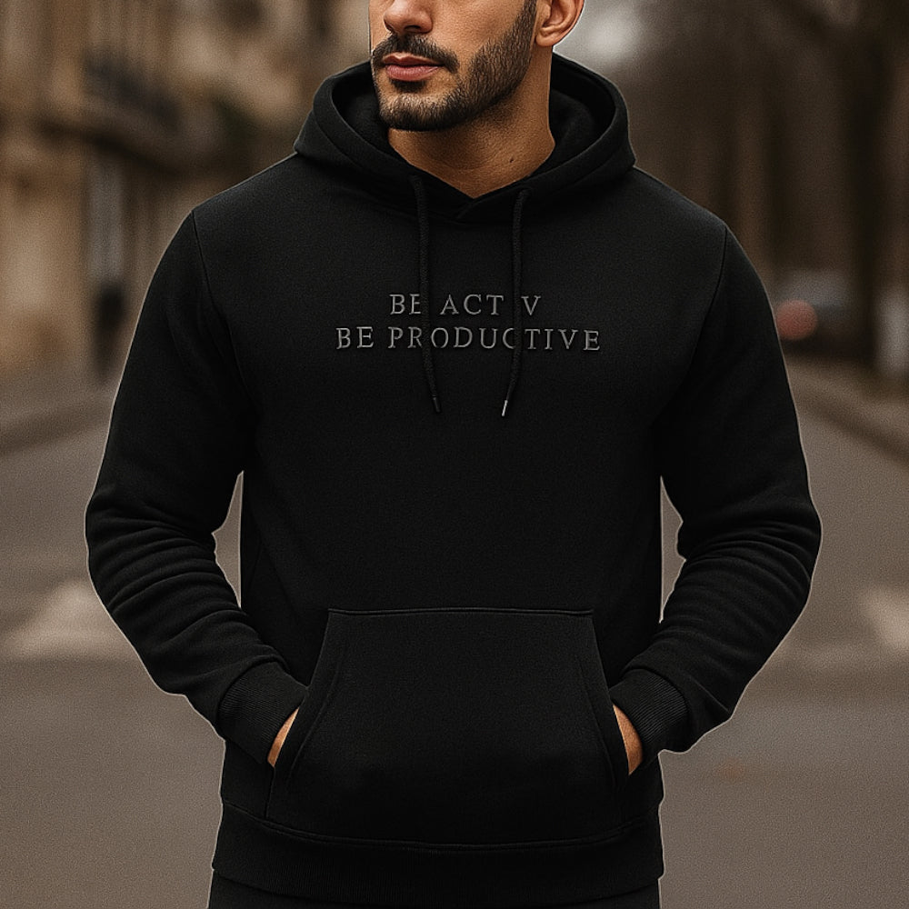 سويت شيرت بغطاء للرأس من ACTIV EMP - أسود