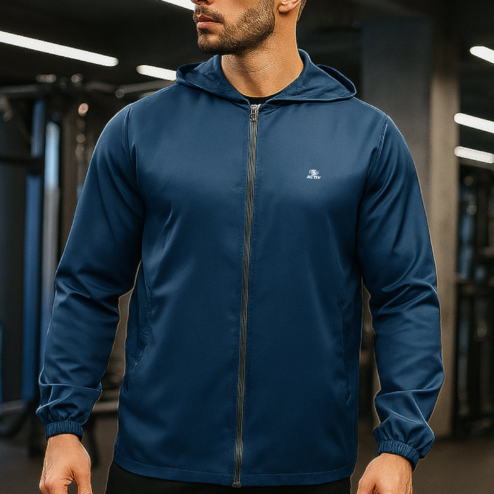 بلوزة رياضية ACTIV BASIC ZIPPER TRACKTOP - كحلي