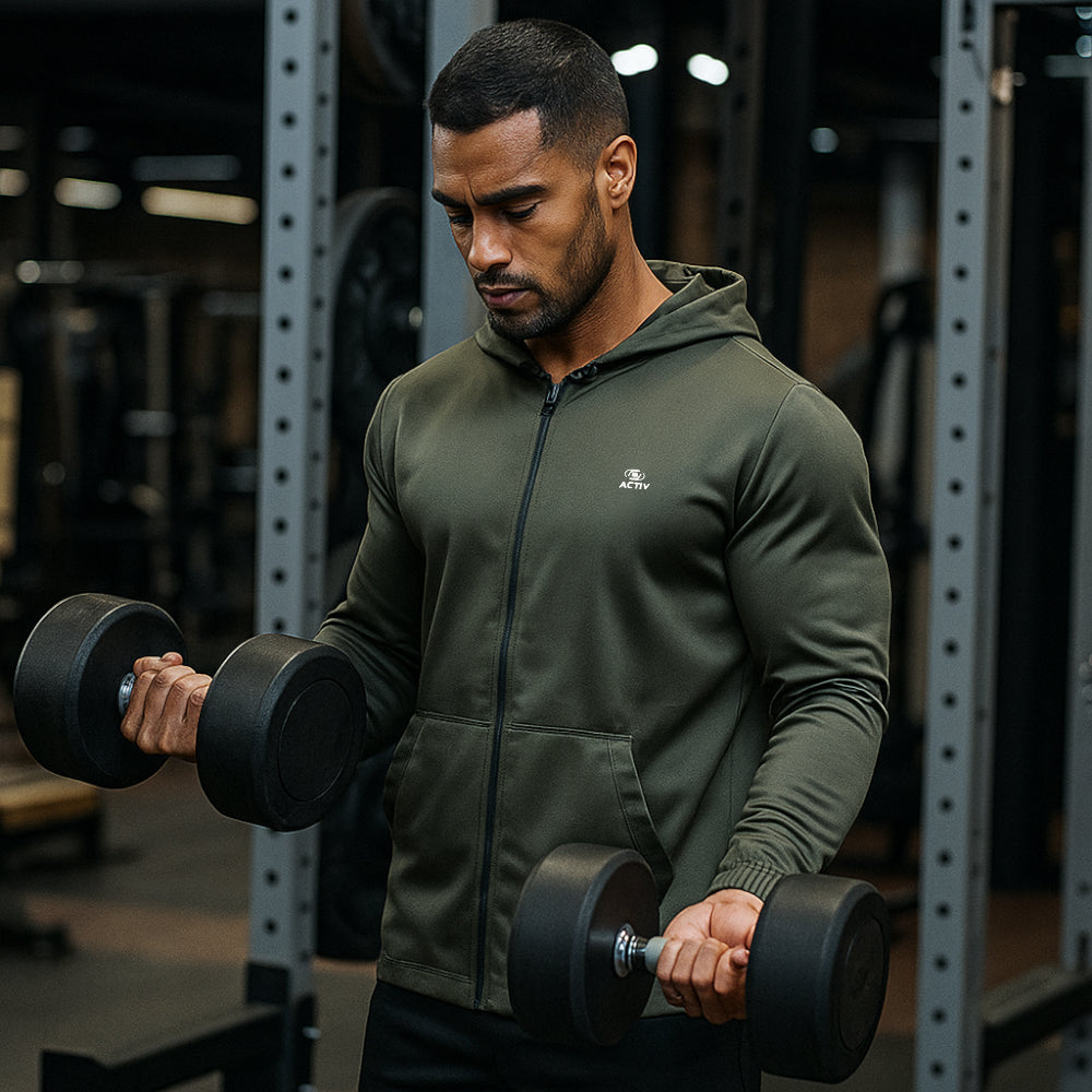 بلوزة رياضية ACTIV BASIC ZIPPER TRACKTOP - كحلي