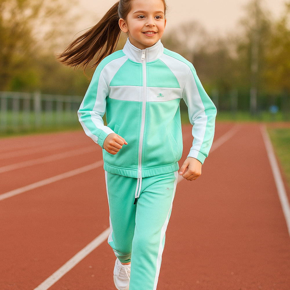 ACTIV CROW ZIPPER TRACKSUIT - MINTGREEN - Activ Abou Alaa