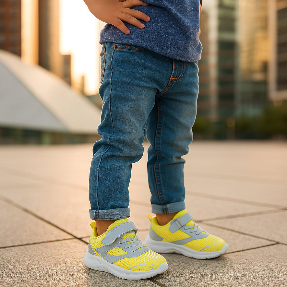 حذاء تدريب أكتيف - أصفر*رمادي