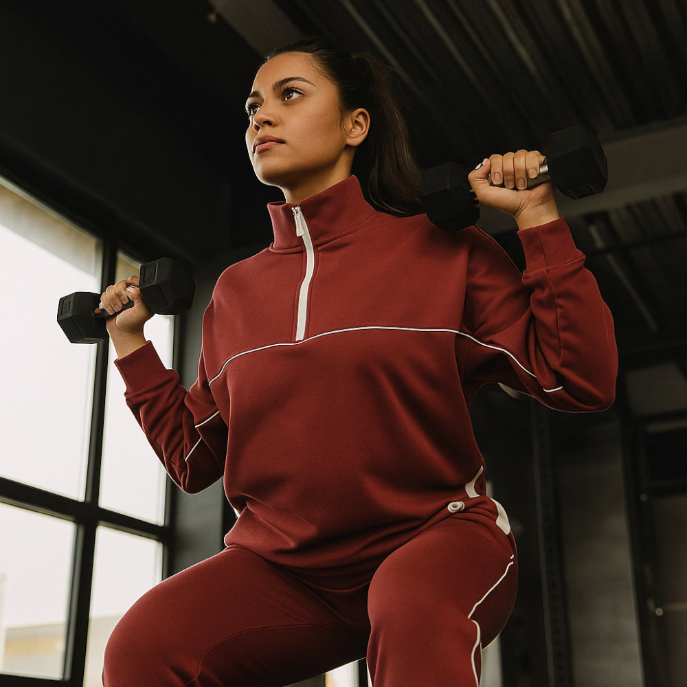 ACTIV WOMEN H-ZIPPER TRACKSUIT - L.KASHMR - Activ Abou Alaa