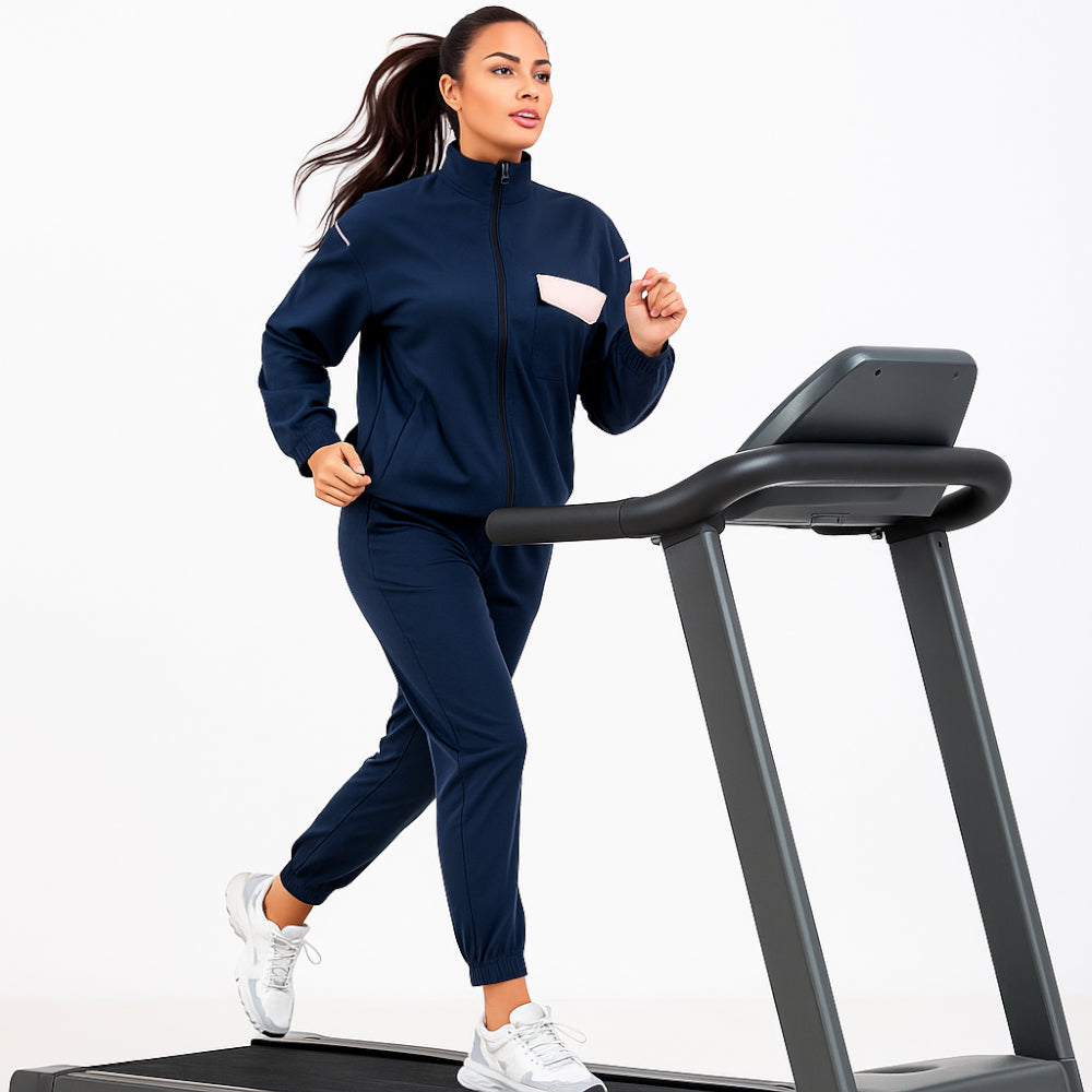 ACTIV CROW ZIPPER TRACKSUIT - NAVY