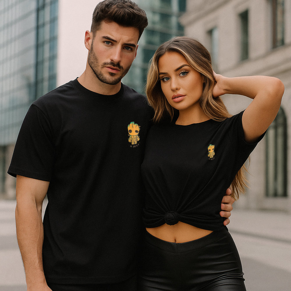 ACTIV GRAPHIC R.NECK T-SHIRT - BLACK