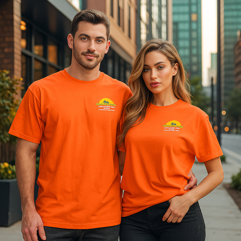 ACTIV GRAPHIC R.NECK T-SHIRT - ORANGE