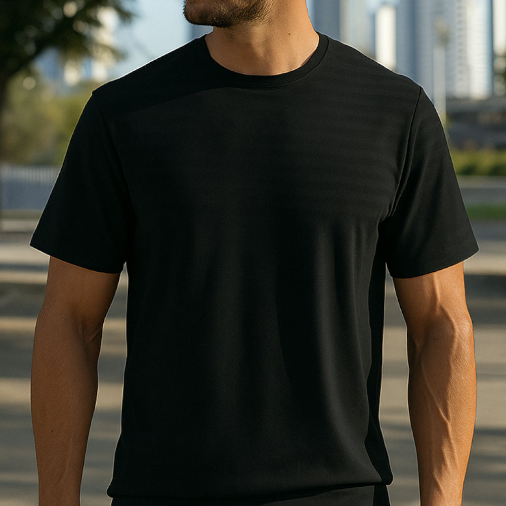 ACTIV EMP R.NECK T-SHIRT - BLACK