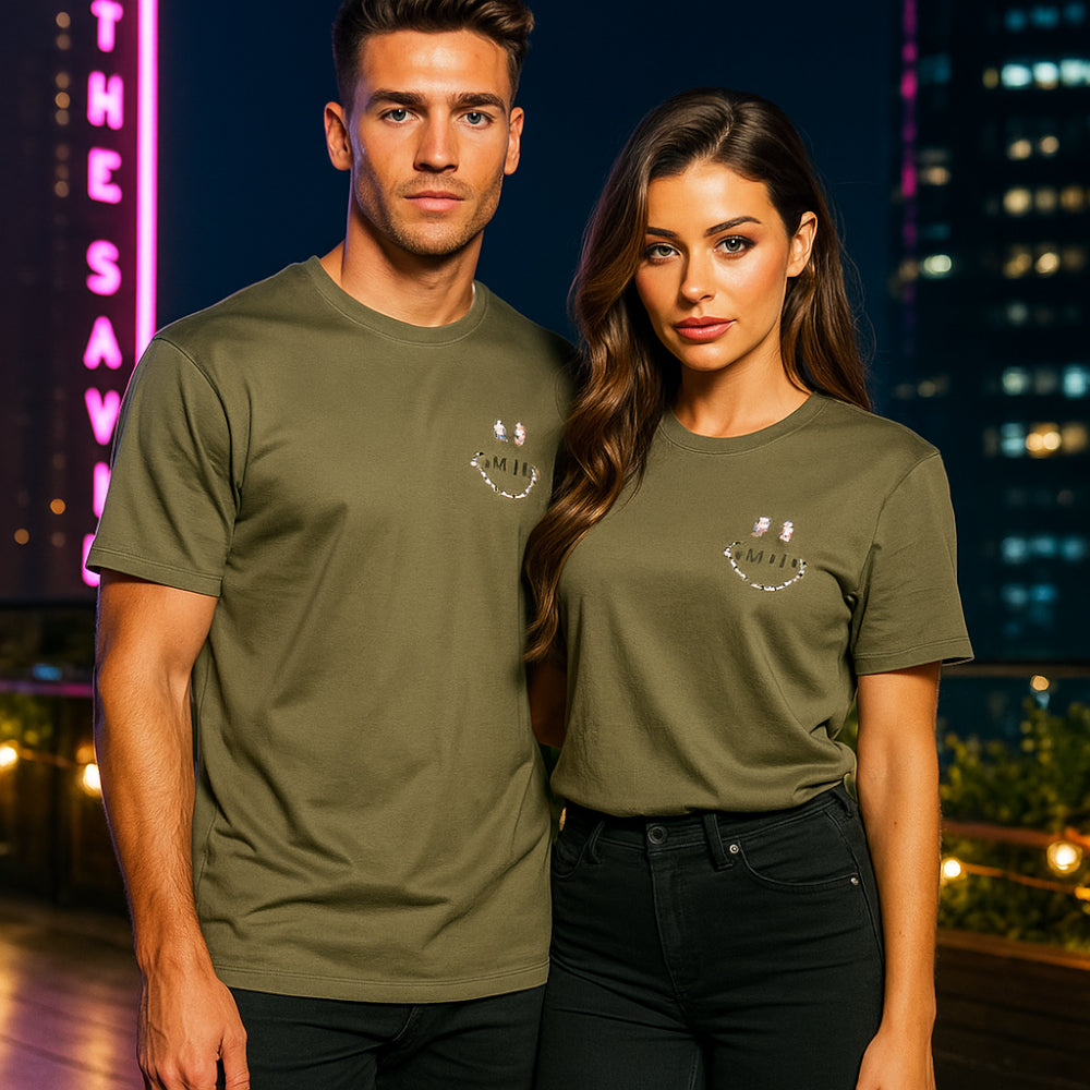 ACTIV GRAPHIC R.NECK T-SHIRT - KHAKI