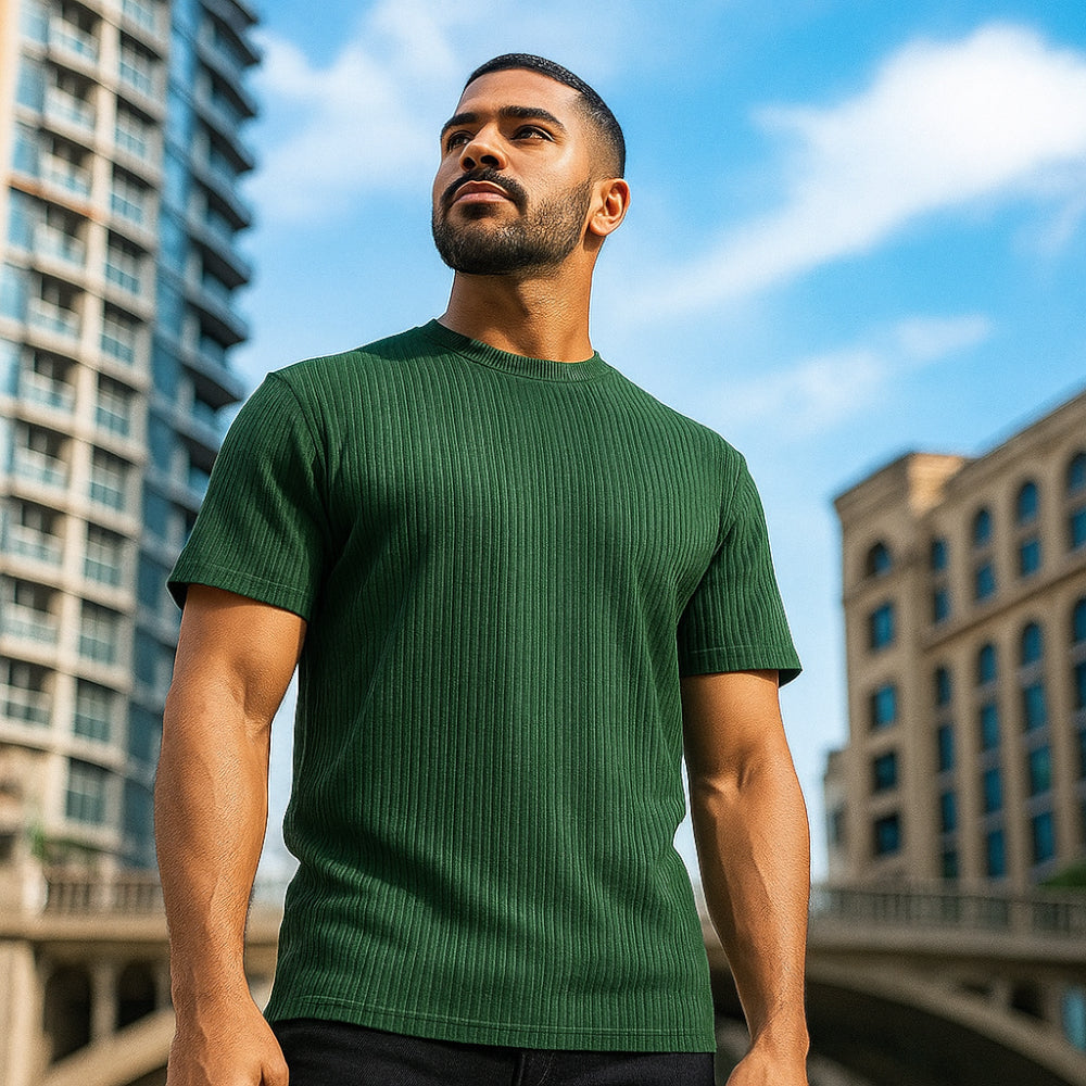 ACTIV BASIC R.NECK T-SHIRT - OLIVE - Activ Abou Alaa