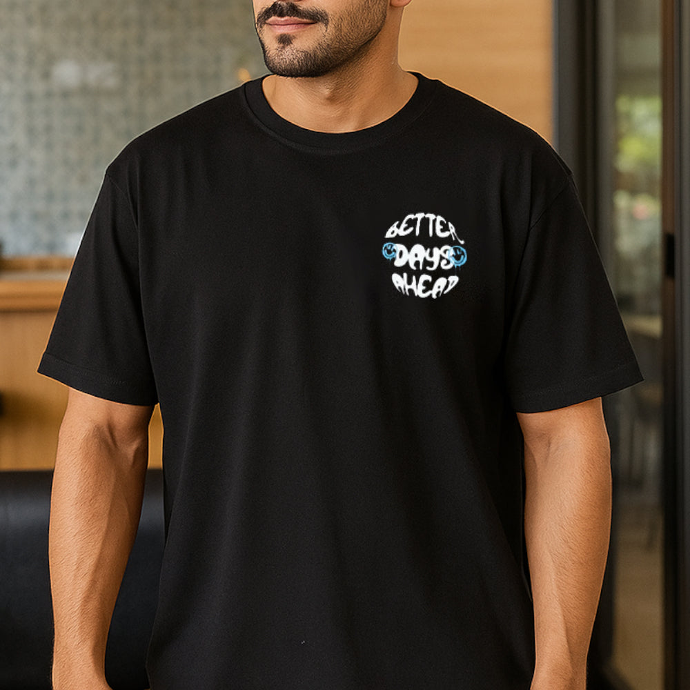 ACTIV GRAPHIC R.NECK T-SHIRT - BLACK