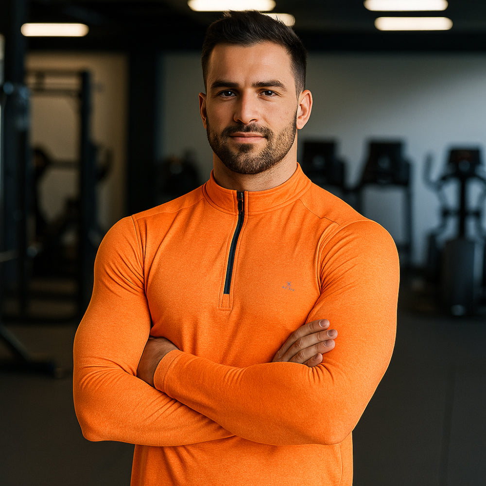 تي شيرت ACTIV PRINT LS - رمادي 