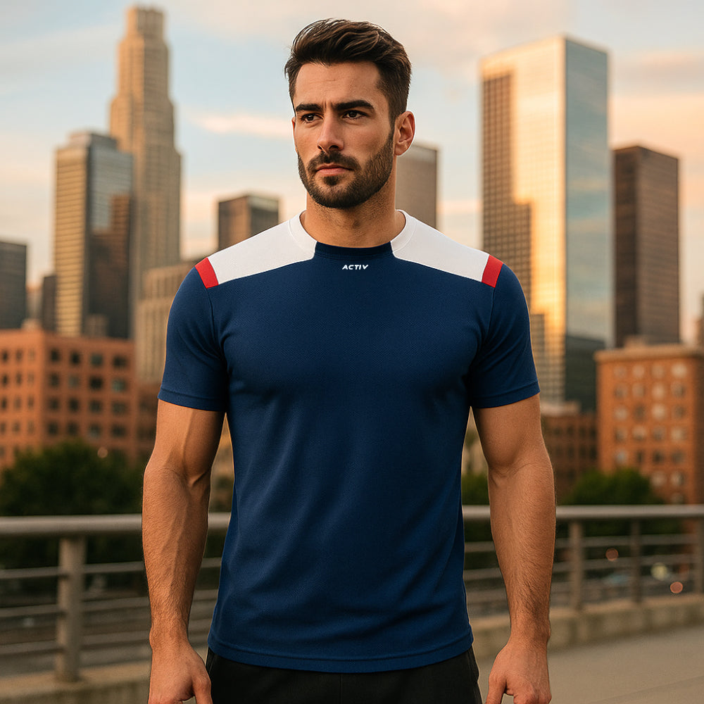 ACTIV CROW R.NECK T-SHIRT - NAVY - Activ Abou Alaa