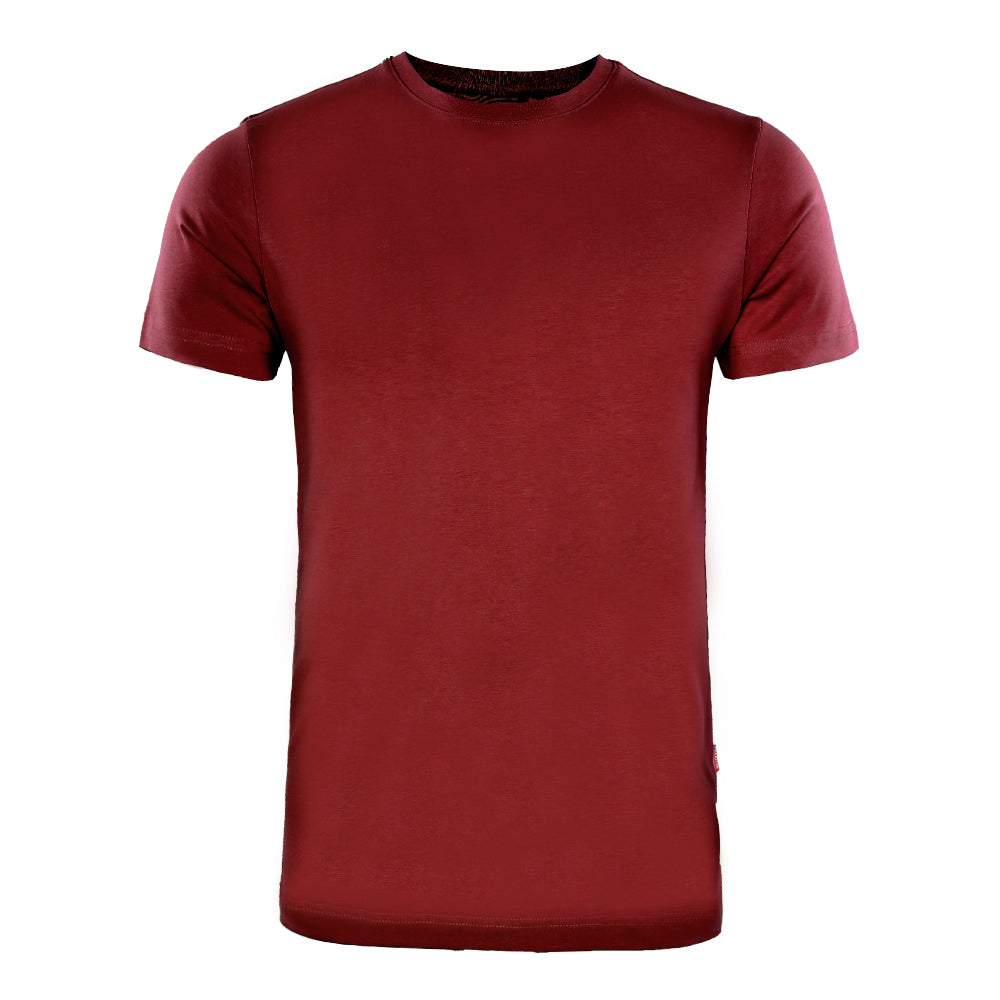 ACTIV BASIC R.NECK T-SHIRT - BURGUNDY