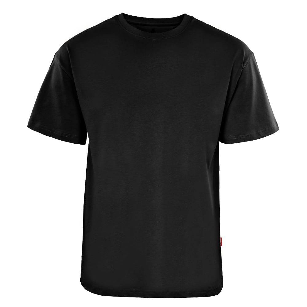 ACTIV BASIC R.NECK - OVERSIZE T-SHIRT - BLACK
