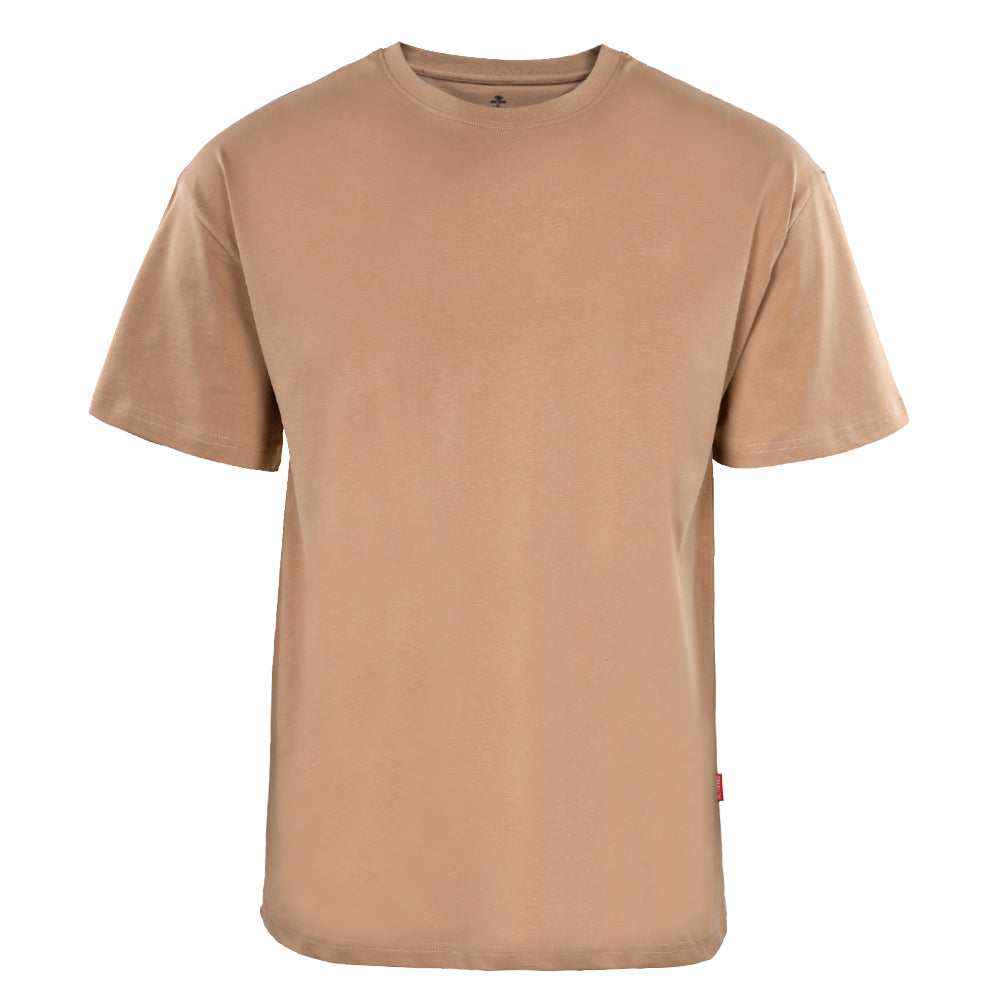 ACTIV BASIC R.NECK - OVERSIZE T-SHIRT - BEIGE