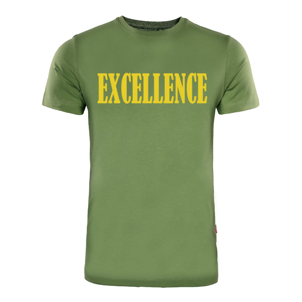 ACTIV PRINT R.NECK T-SHIRT - OLIVE