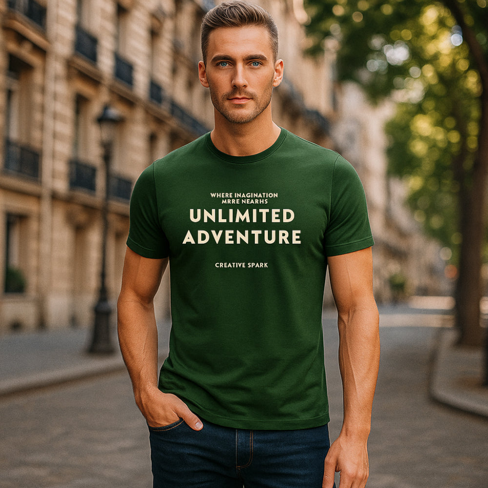 ACTIV EMB R.NECK T-SHIRT - D.OLIVE