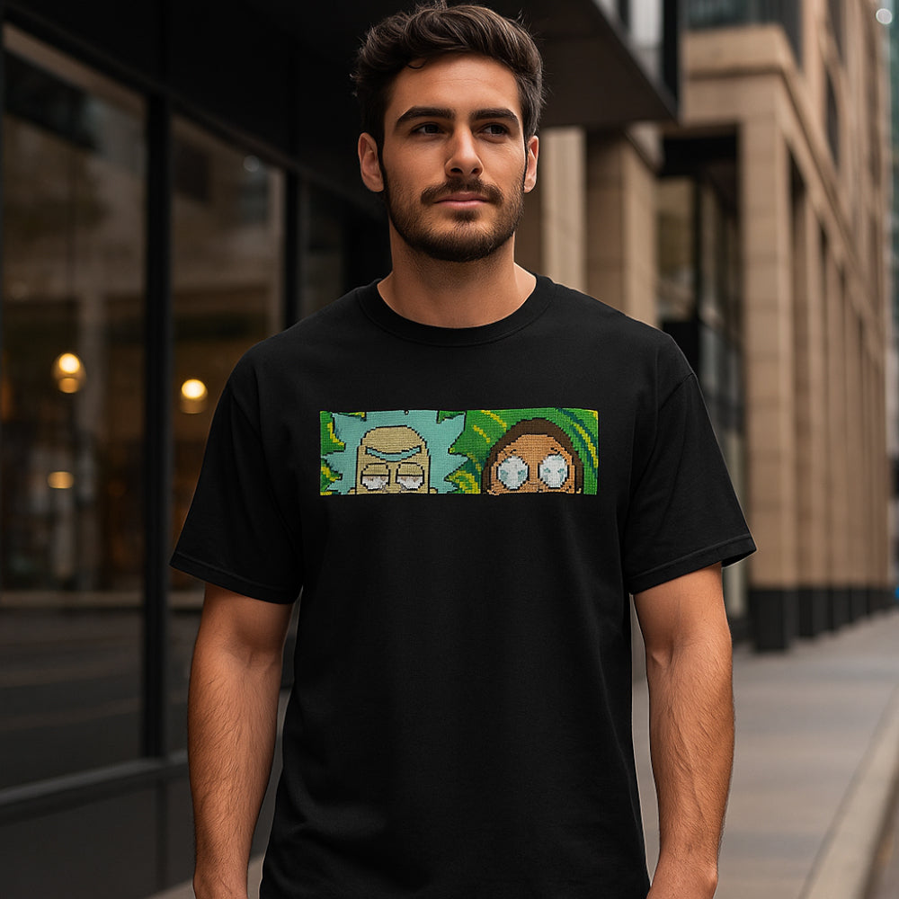 ACTIV GRAPHIC R.NECK -OVRSIZE T-SHIRT - BLACK