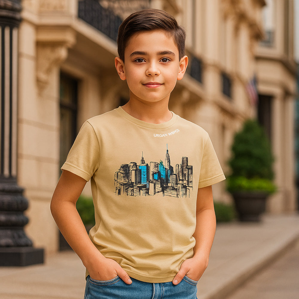 ACTIV GRAPHIC R.NECK T-SHIRT - BEIGE