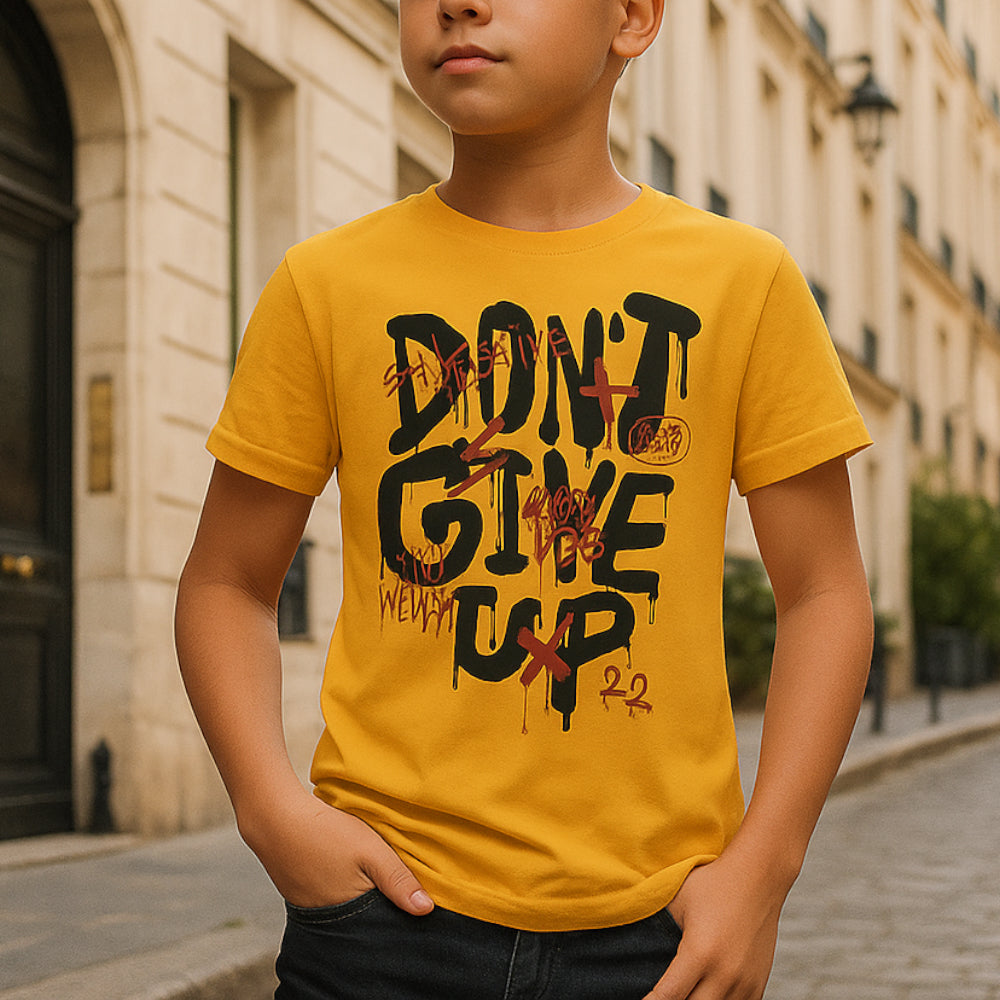 ACTIV GRAPHIC R.NECK T-SHIRT - CAMEL