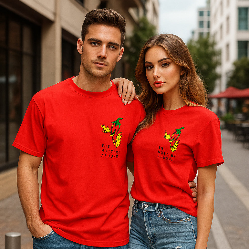 ACTIV GRAPHIC R.NECK -OVRSIZE T-SHIRT - RED