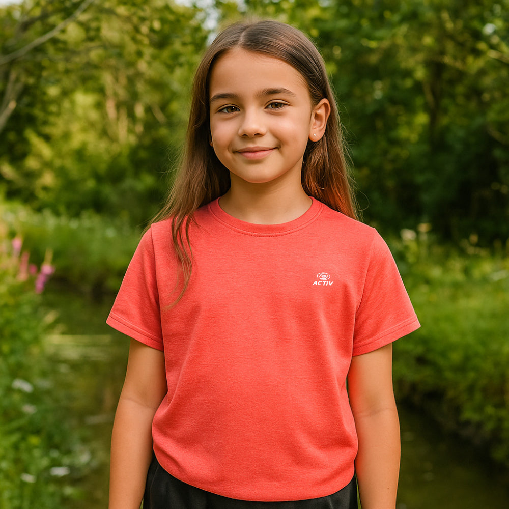 ACTIV BASIC R.NECK T-SHIRT - RED