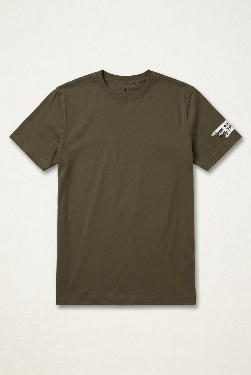 ACTIV GRAPHIC R.NECK T-SHIRT - BROWN