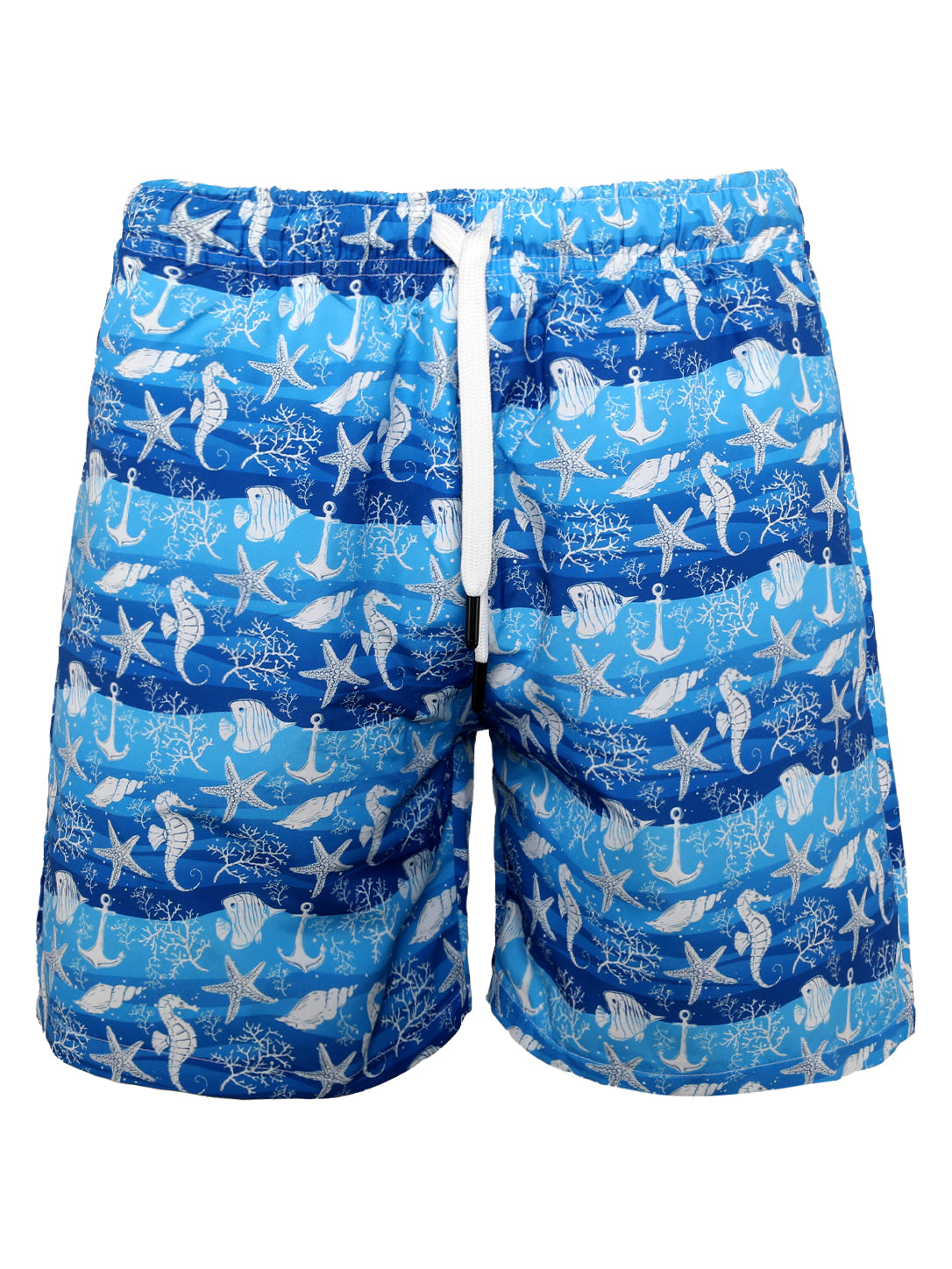 Men’s Nautical Marine Life Swim Trunks