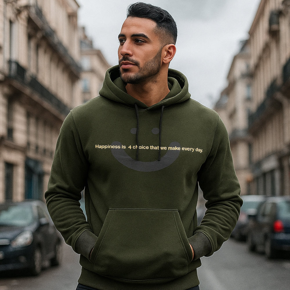 ACTIV GRAPHIC HOODIE SWEATSHIRT - OLIVE