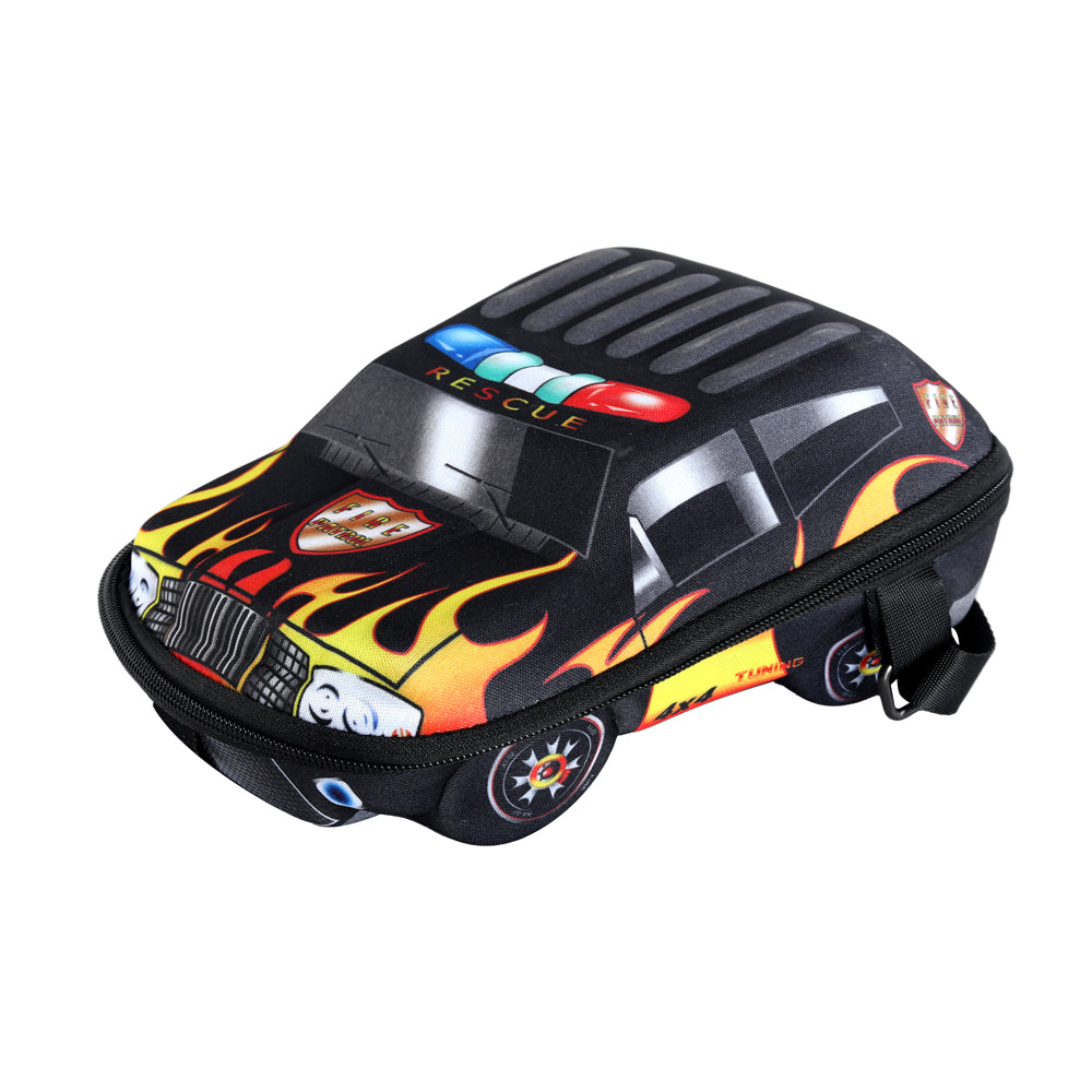 Kids 3D Fire Rescue Car Lunch Box & Snack Bag