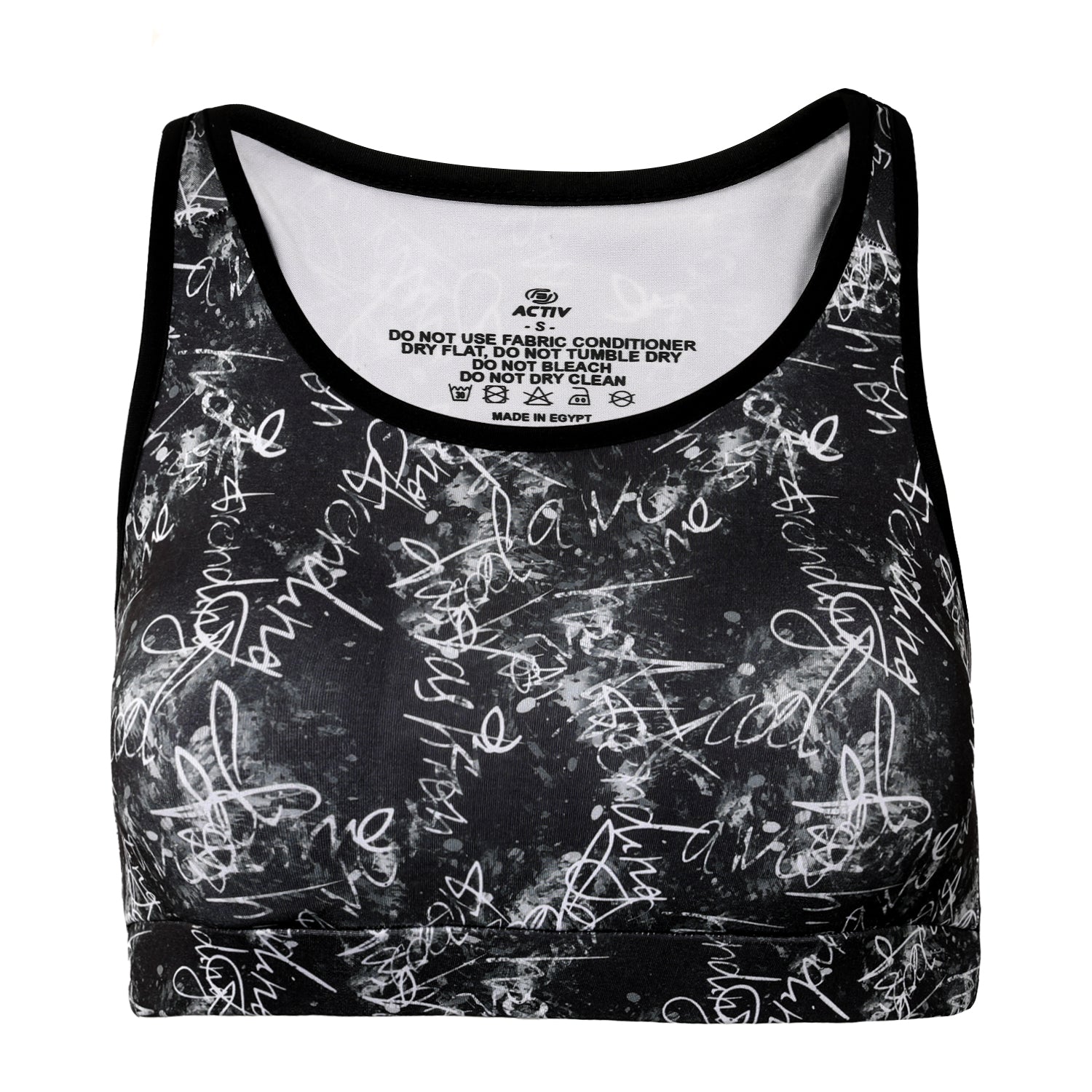 ACTIV F.COVER SPORTS BRA - BLACK - Activ Abou Alaa