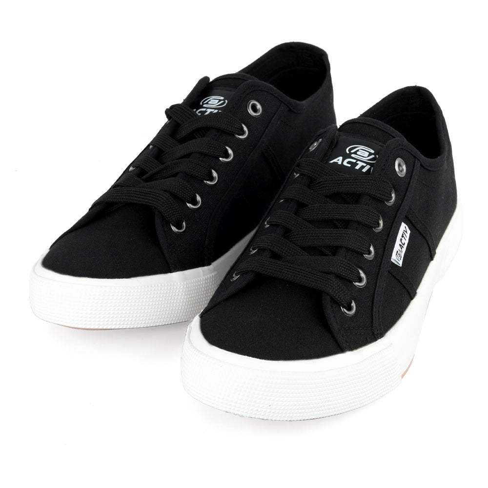 ACTIV CANVAS SHOES - BLACK