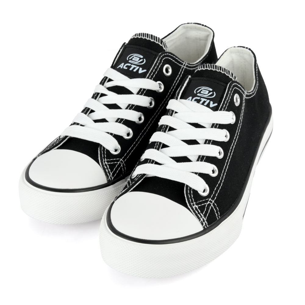 ACTIV CANVAS SHOES - BLACK