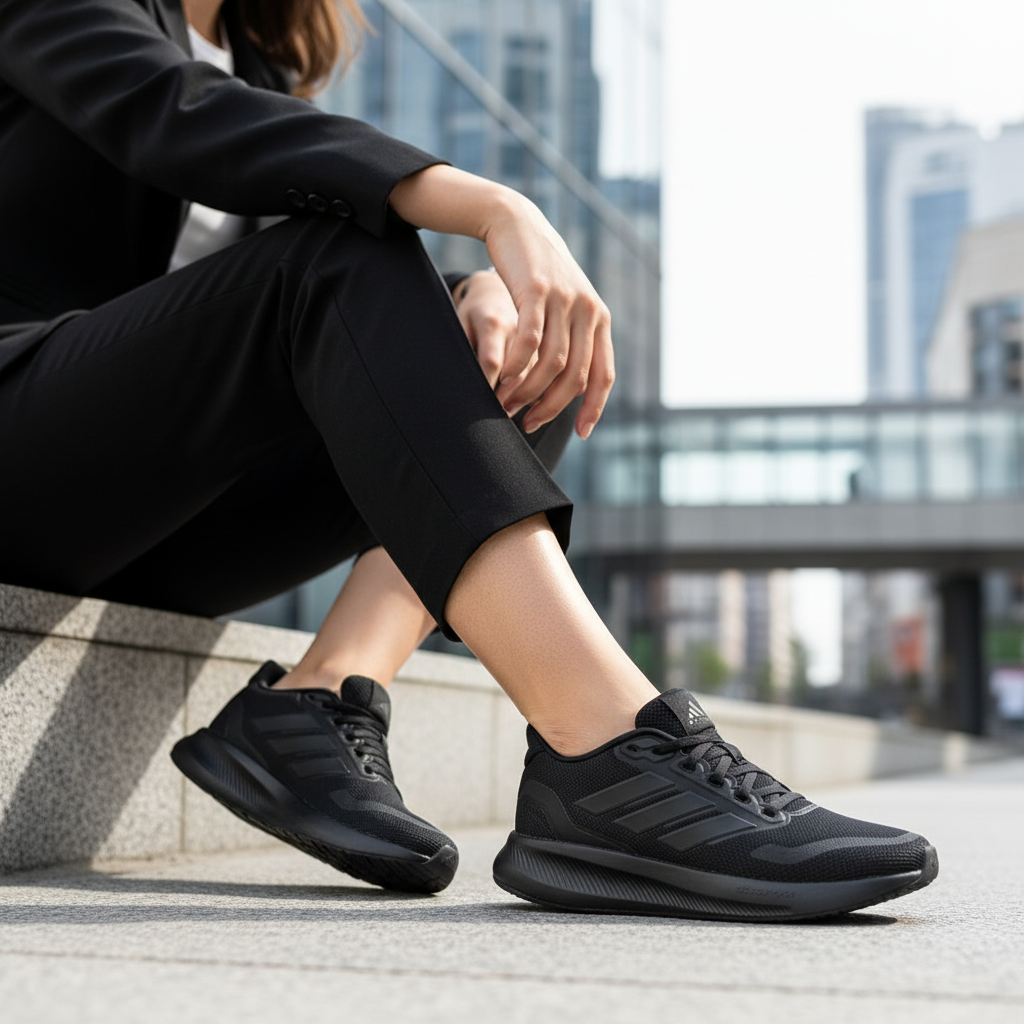 ADIDAS RUNFALCON 5 J SHOES - CBLACK