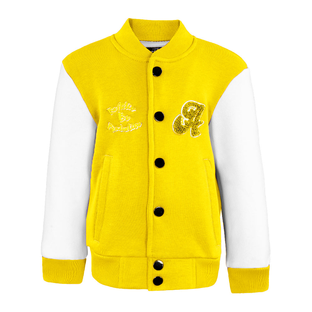 ACTIV EMB CASUAL JACKET - YELLOW