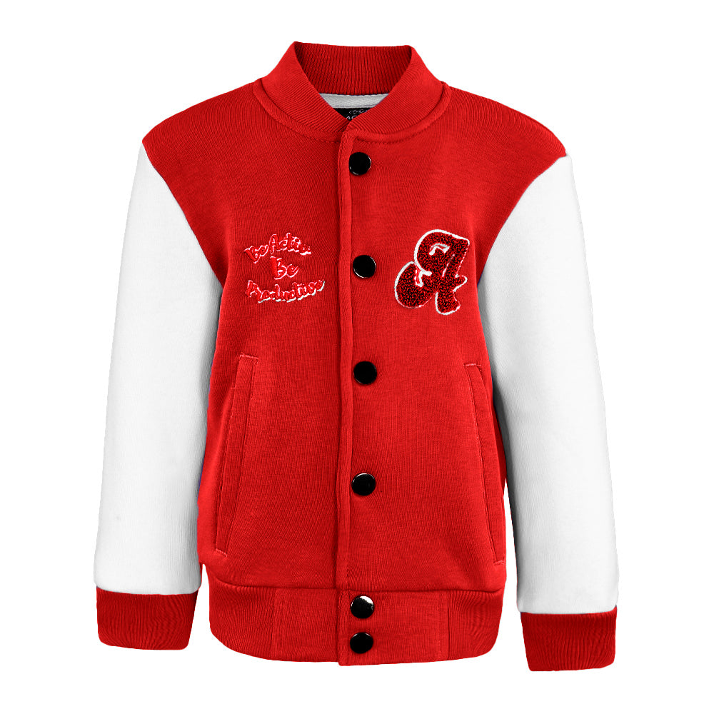 ACTIV EMB CASUAL JACKET - RED